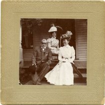 Unidentified Man and Two Unidentified Women